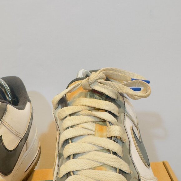 Nike Air Force 1 LV8 GS Remix Pack Sneakers Men’s Size 8 Black White Leather - Picture 13 of 15